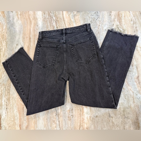 Women’s ABERCROMBIE & FITCH The Ankle Straight Ultra High Rise black jeans-Sz 2R - Picture 9 of 11